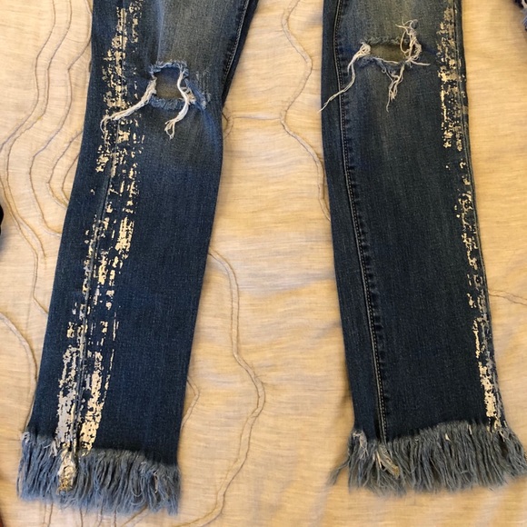 Metallic detailed skinny jeans - Picture 6 of 7